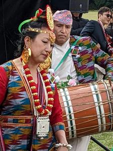 Limbu Lady Traditional Dancing 2 World in a Tent Festival 